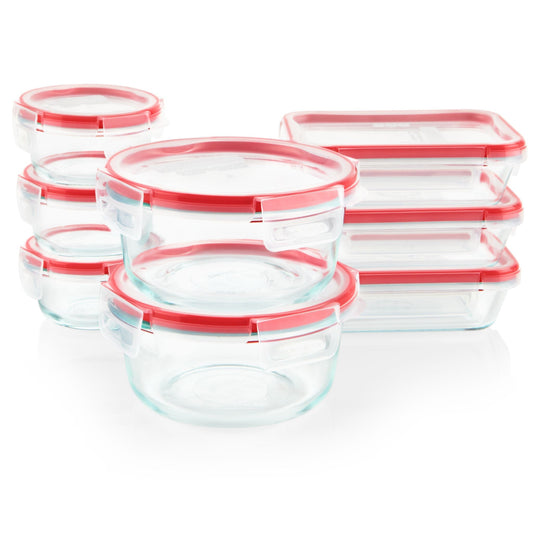 Freshlock™ 16-piece Glass Storage Set