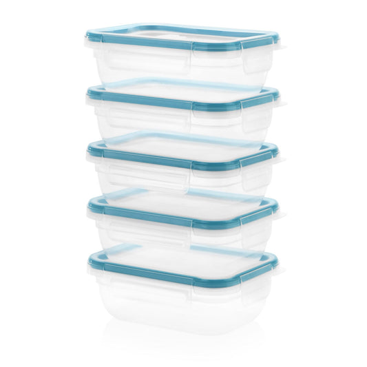 Total Solution™ 10-piece Rectangular Plastic Food Storage Set side view